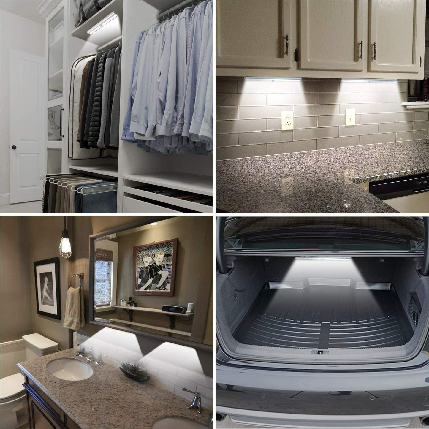 LED Motion Sensor Lights 10 LED Closet Battery Operated Night Lights Wardrobe