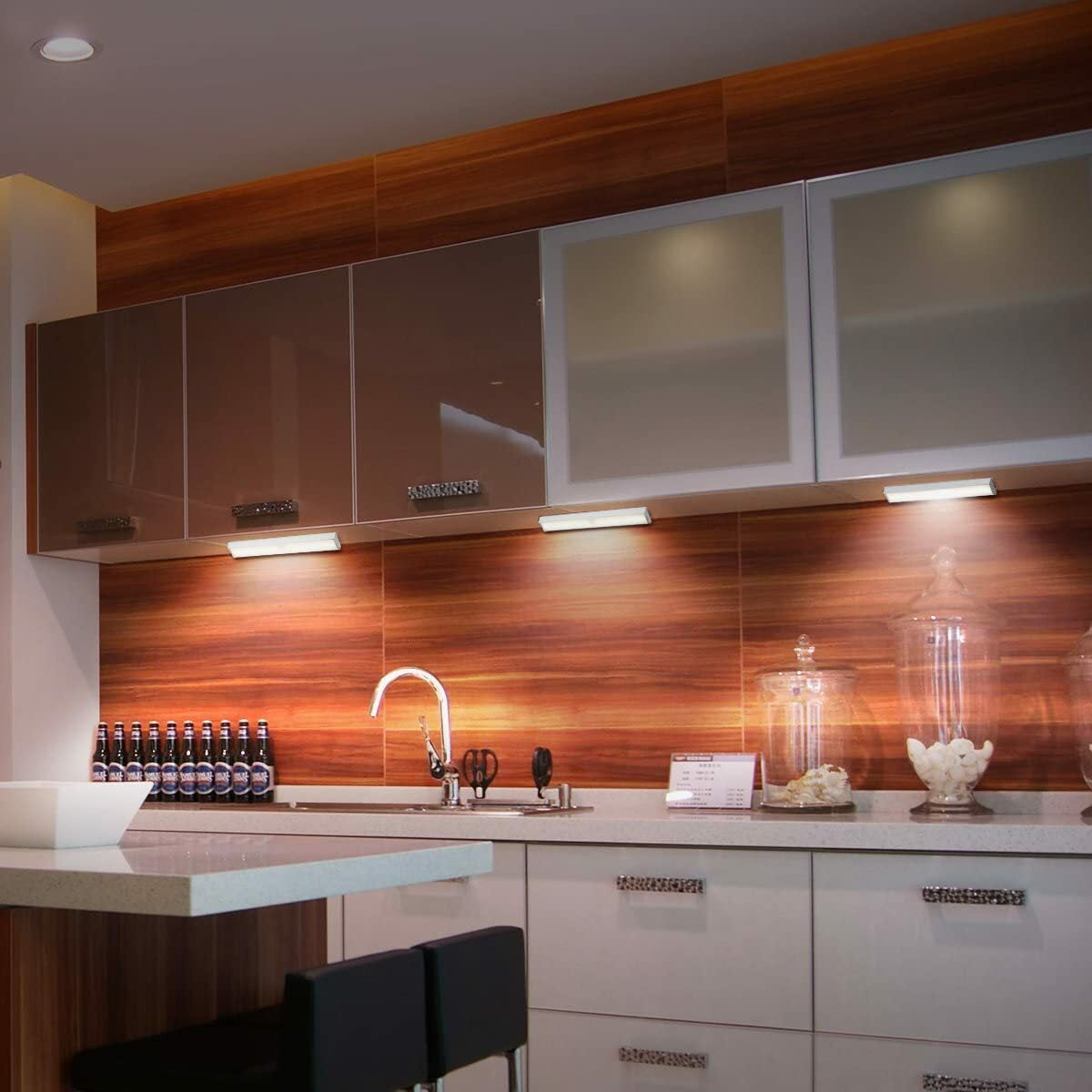 LED Motion Sensor Lights 10 LED Closet Battery Operated Night Lights Wardrobe